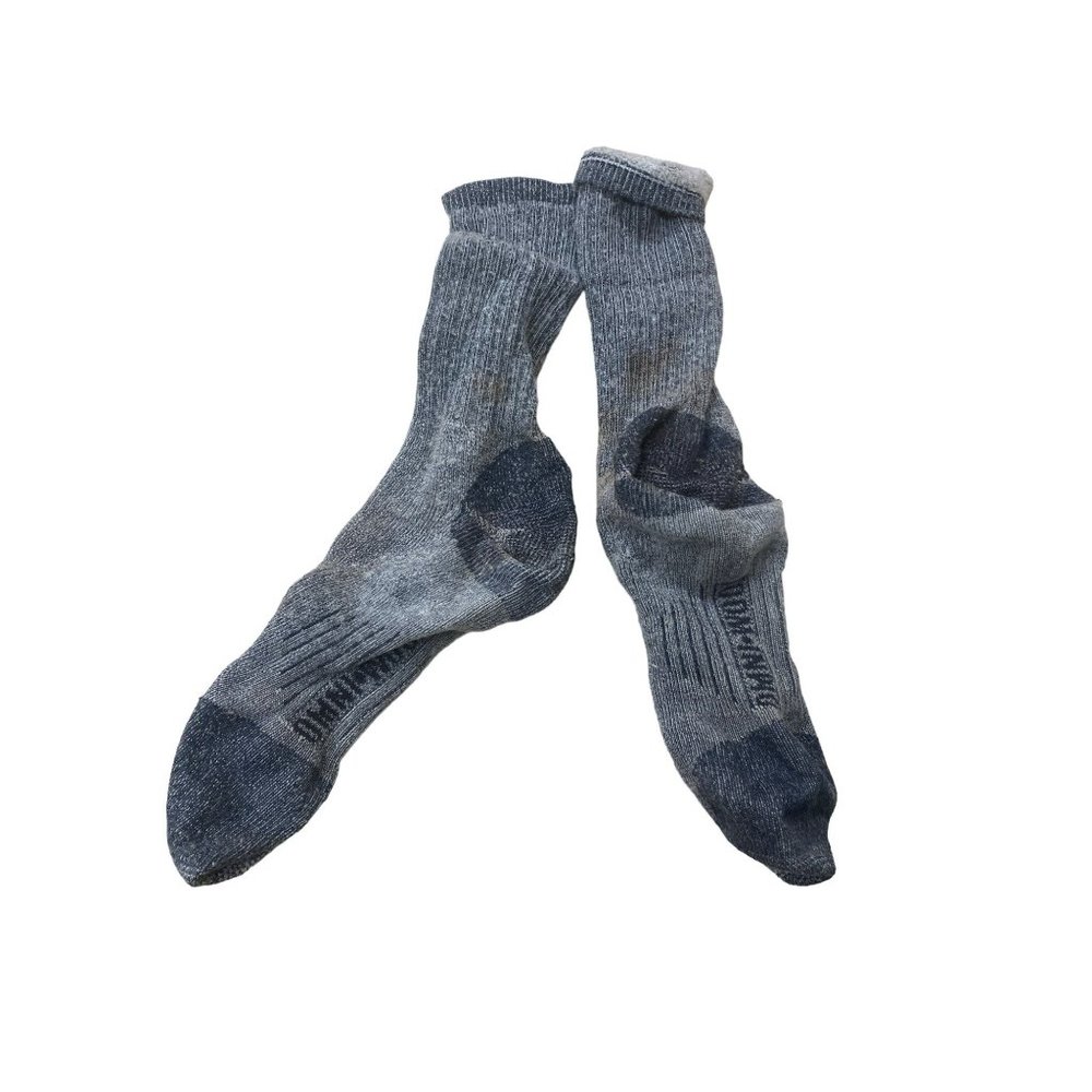 1 pair omni wool socks hunting hiker blue